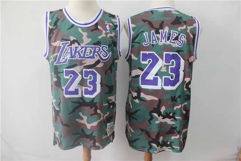 Lakers 23 Lebron James Camo 2018 19 Hardwood Classics Jersey,We sell and wholesale Lakers 23 Lebron James Camo 2018 19 Hardwood Classics Jersey on line form chian!